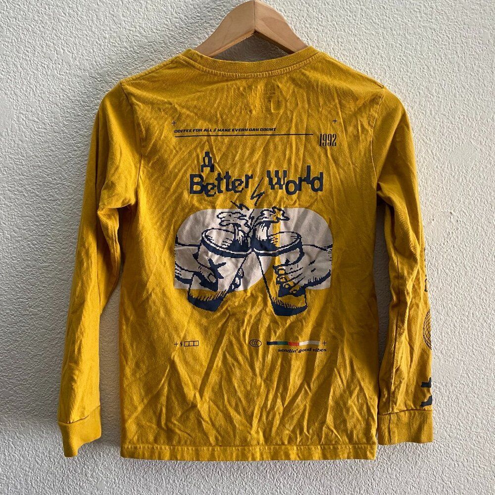 Dutch Bros Coffee A Better World Long Sleeve Shirt Size Small